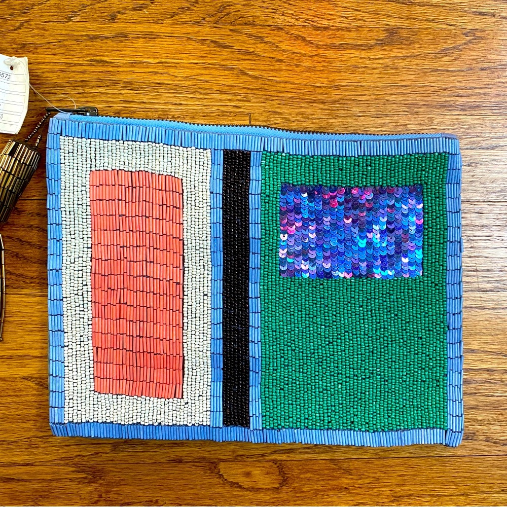 Jasper & Jeera Anthropologie NWT beaded clutch
